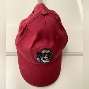 Boys baseball hat, Bulldogs, adjustable size, crimson red